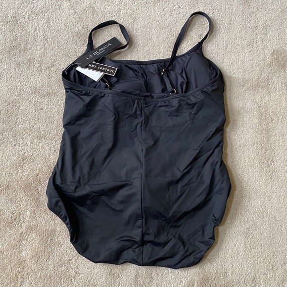 LA BLANCA Black One Piece Swimsuit - Picture 5 of 6